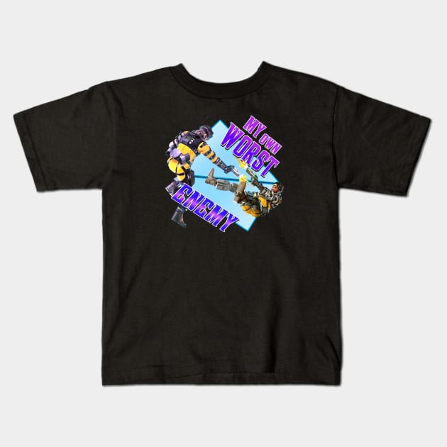 Mirage - My Own Worst Enemy Kids T-Shirt by Paul Draw